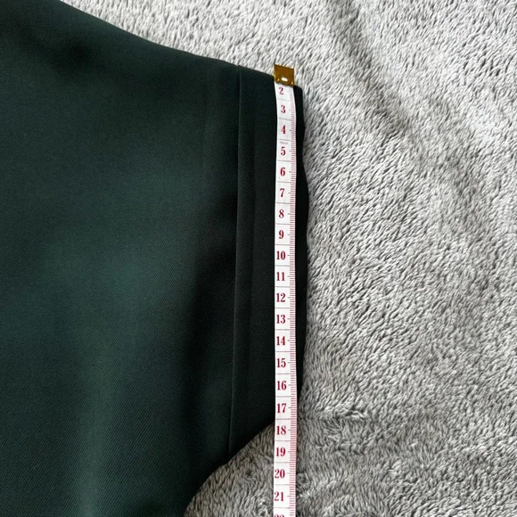 Frank & Oak Forest Green V-Neck Button-Down Shirt Dress - Size M - Picture 6 of 11